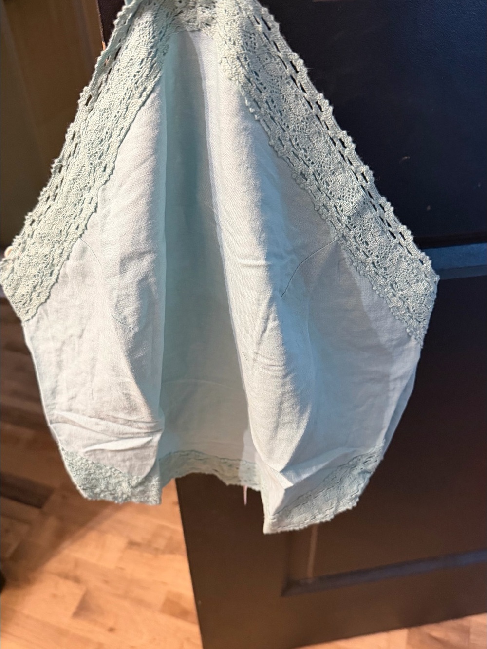 American Eagle Outfitters Mint Green Smocked Cami Top